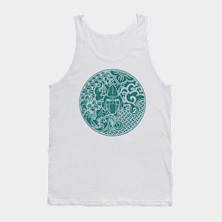 MECHA ROBOT BLUE Tank Top